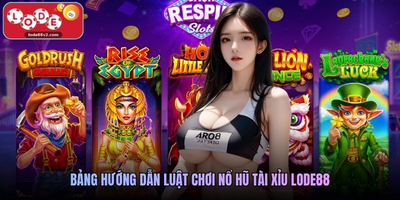 Bảng hướng dẫn luật chơi nổ hũ tài xỉu Lode88