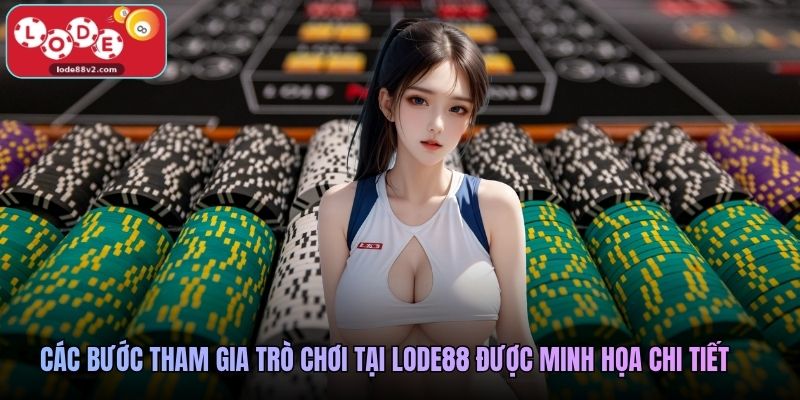Các bước tham gia trò chơi tại Lode88 được minh họa chi tiết