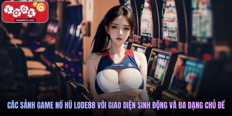 Các sảnh game nổ hũ Lode88 với giao diện sinh động và đa dạng chủ đề