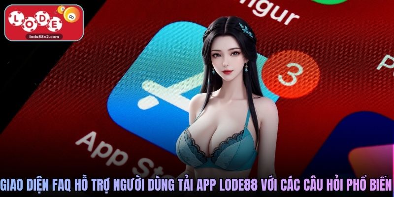 Tải App Lode88 - Cài Đặt Nhanh An Toàn Và Ổn Định 2026 4 Giao diện FAQ hỗ trợ người dùng tải app Lode88 với các câu hỏi phổ biến