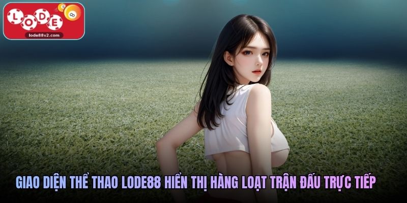 Giao diện thể thao Lode88 hiển thị hàng loạt trận đấu trực tiếp