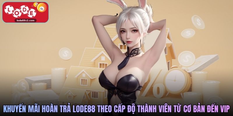 Khuyến mãi hoàn trả Lode88 theo cấp độ thành viên từ cơ bản đến VIP