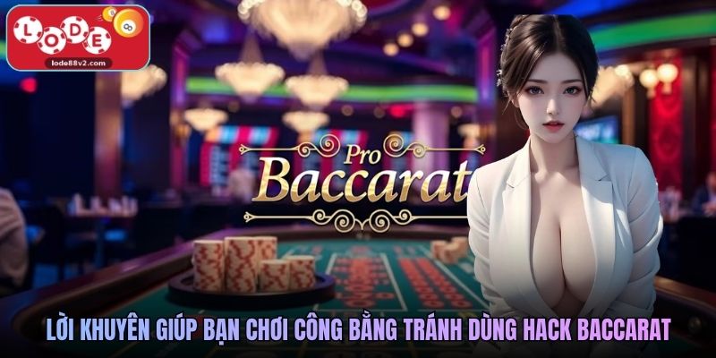 Lời khuyên giúp bạn chơi công bằng tránh dùng hack baccarat