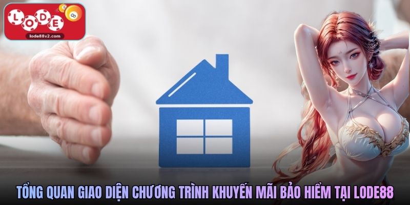 Tổng quan giao diện chương trình khuyến mãi bảo hiểm tại Lode88